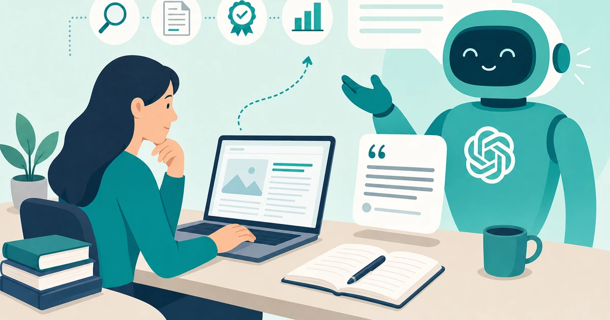 Sample illustrated featured image for an article